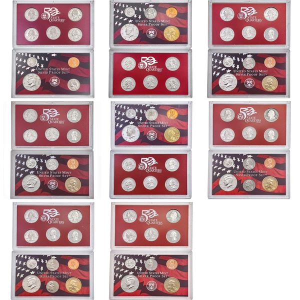 [8] 1999-2006 [10 Coin] U.S. Mint Silver Proof Set