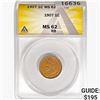 Image 1 : 1907 Indian Head Cent ANACS MS62 RB