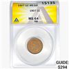 Image 1 : 1907 Indian Head Cent ANACS MS64 RB