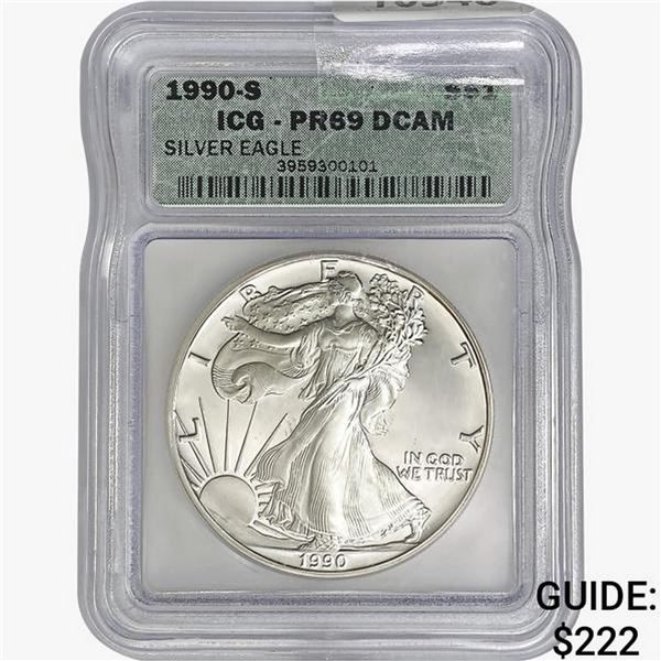 1990-S Silver Eagle ICG PR69 DCAM