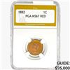 Image 1 : 1882 Indian Head Cent PGA MS67 RED