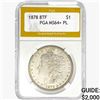 Image 1 : 1878 8TF Morgan Silver Dollar PGA MS64+ PL