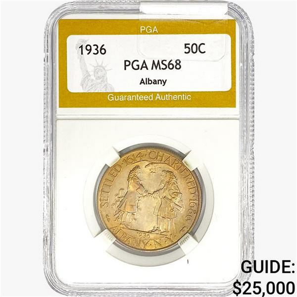 1936 Albany Half Dollar PGA MS68