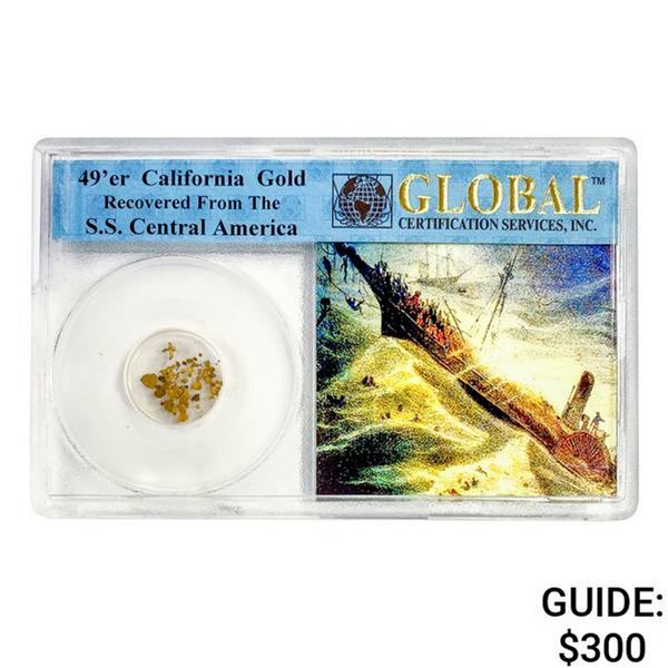 1857 49er CA Pinch of Gold S.S. Shipwreck Cen. Am.