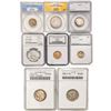 Image 1 : [8] 1893-1950 5C-50C Silver Coinage