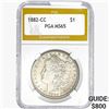 Image 1 : 1882-CC Morgan Silver Dollar PGA MS65