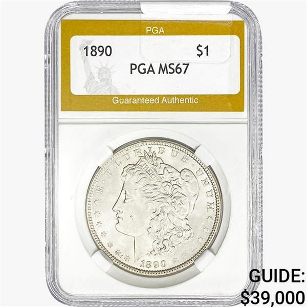 1890 Morgan Silver Dollar PGA MS67
