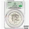 Image 1 : 2023-S Silver Peace Dollar CAC PR70 Reverse Proof