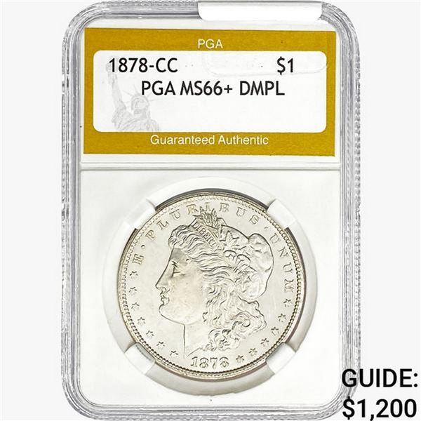 1878-CC Morgan Silver Dollar PGA MS66+ DMPL