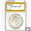 Image 1 : 1878-CC Morgan Silver Dollar PGA MS66+ DMPL
