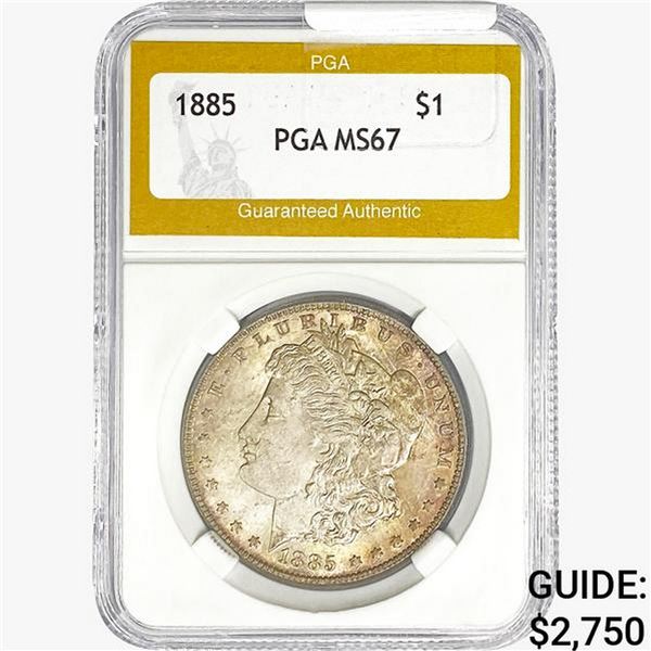 1885 Morgan Silver Dollar PGA MS67