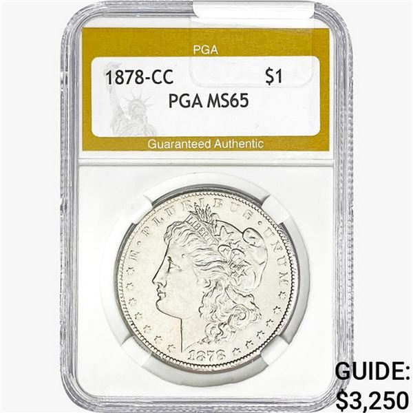 1878-CC Morgan Silver Dollar PGA MS65