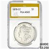Image 1 : 1878-CC Morgan Silver Dollar PGA MS65