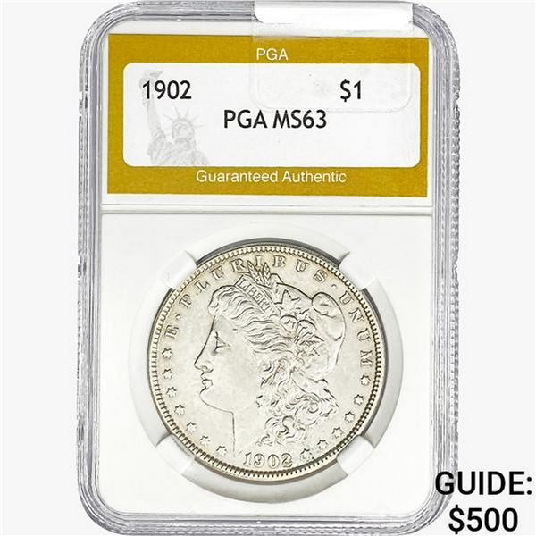 1902 Morgan Silver Dollar PGA MS63
