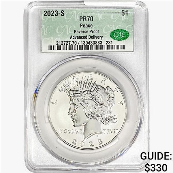 2023-S Silver Peace Dollar CAC PR70