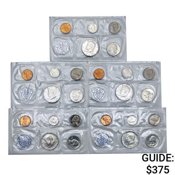 [5] 1964 5-Coin U.S. Mint Philadelphia Soft Pack