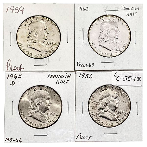 [4] 1956-1963-D Franklin Half Dollar