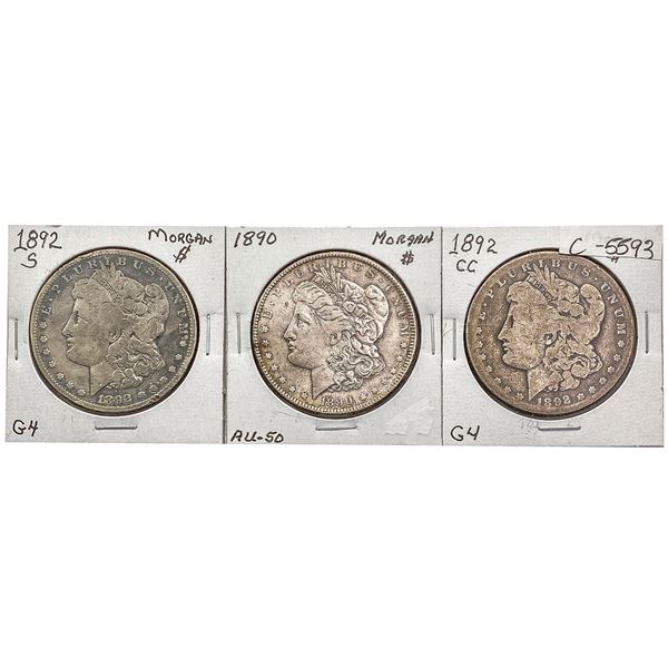 [3] 1890 - 1892-CC & S Morgan Silver Dollar