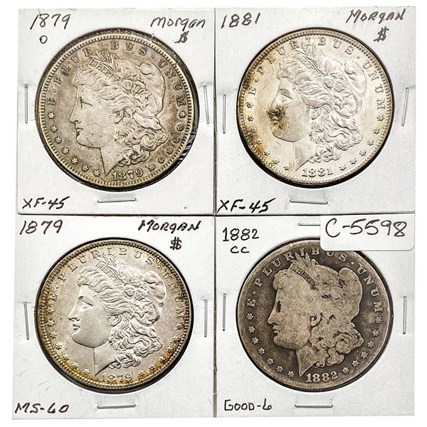 [4] 1879-1882-CC Morgan Silver Dollar