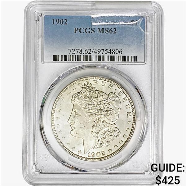 1902 Morgan Silver Dollar PCGS MS62
