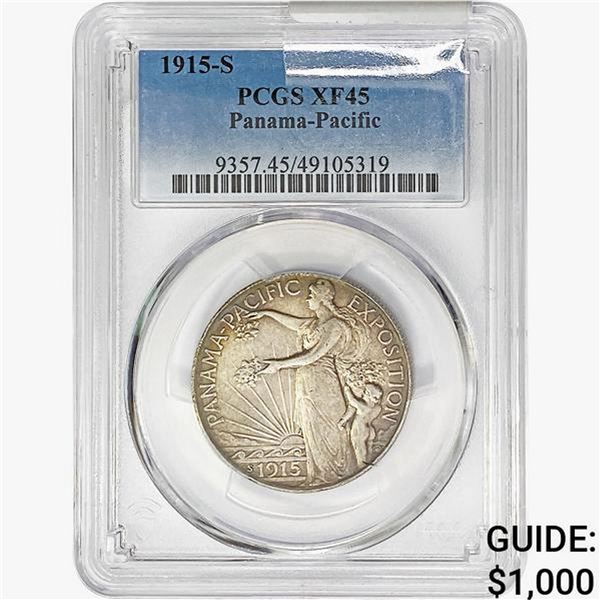 1915-S Panama-Pacific Half Dollar PCGS XF45