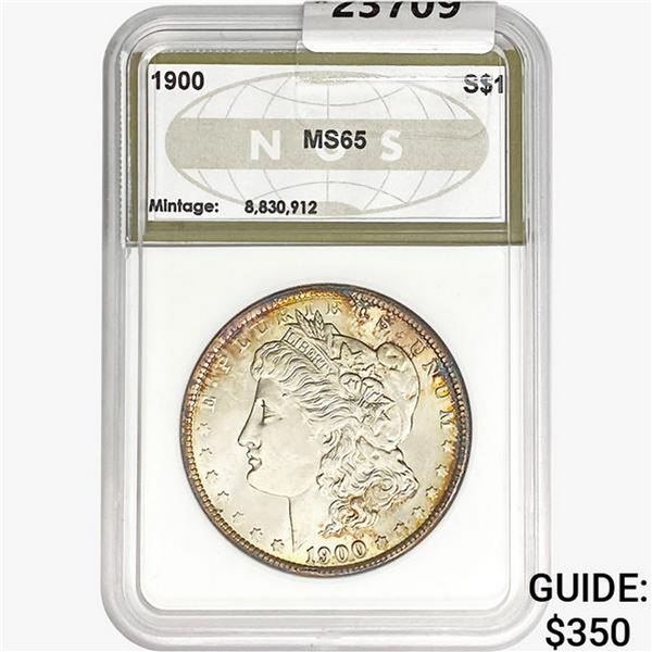 1900 Morgan Silver Dollar NGS MS65