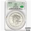 Image 1 : 2023-S Silver Peace Dollar CAC PR70 Reverse Proof