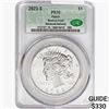 Image 1 : 2023-S Silver Peace Dollar CAC PR70 Reverse Proof