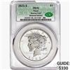 Image 1 : 2023-S Silver Peace Dollar CAC PR70 Reverse Proof