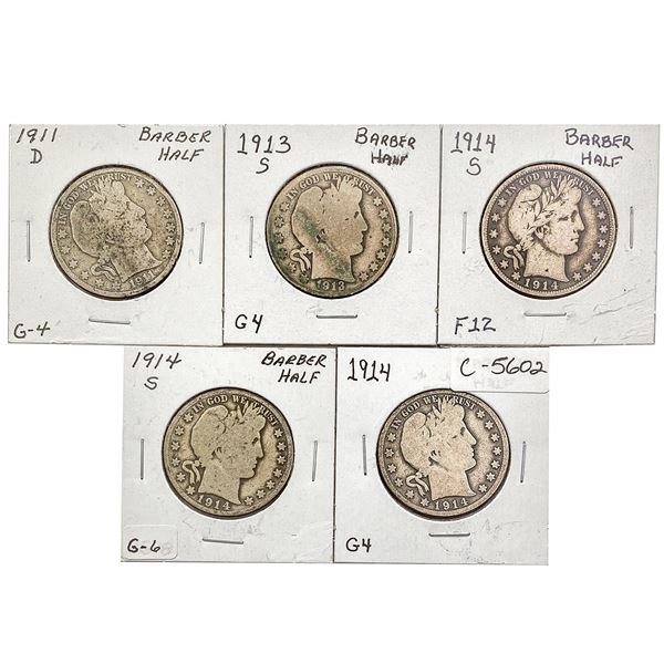 [5] 1911-1914 Barber Half Dollar