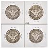 Image 2 : [4] 1913&1915 Barber Half Dollar
