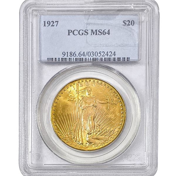1927 $20 Gold Double Eagle PCGS MS64