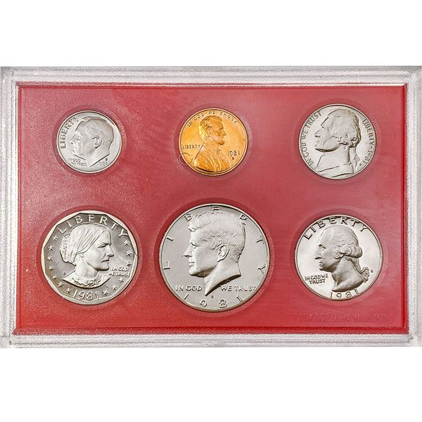 1981-S [6 Coin] U.S. Proof Set