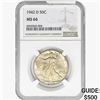 Image 1 : 1942-D Walking Liberty Half Dollar NGC MS66