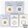Image 1 : [5] 1909-1961 Varied Coinage Collection NGC/PCGS MS/PR
