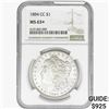 Image 1 : 1884-CC Morgan Silver Dollar NGC MS63+