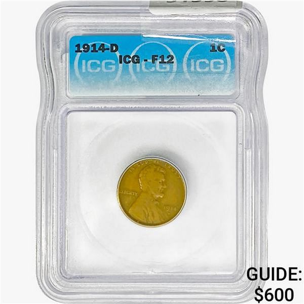 1914-D Wheat Cent ICG F12