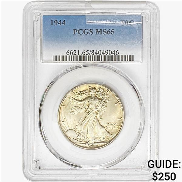 1944 Walking Liberty Half Dollar PCGS MS65