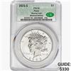 Image 1 : 2023-S Silver Peace Dollar CAC PR70 Reverse Proof