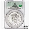 Image 1 : 2023-S Silver Peace Dollar CAC PR70 Reverse Proof