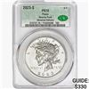 Image 1 : 2023-S Silver Peace Dollar CAC PR70 Reverse Proof