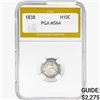 Image 1 : 1838 Seated Liberty Dime PGA MS64