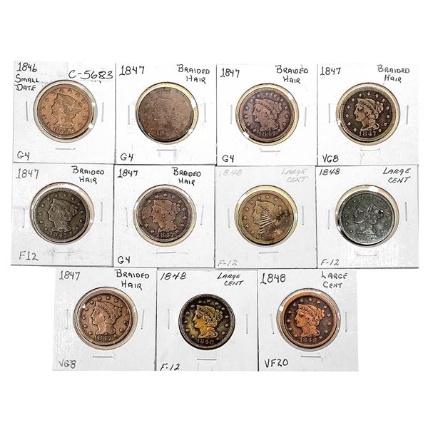 [11] 1846-1848 Braided Hair Large Cent