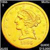 Image 1 : 1866-S $5 Gold Half Eagle HIGH GRADE
