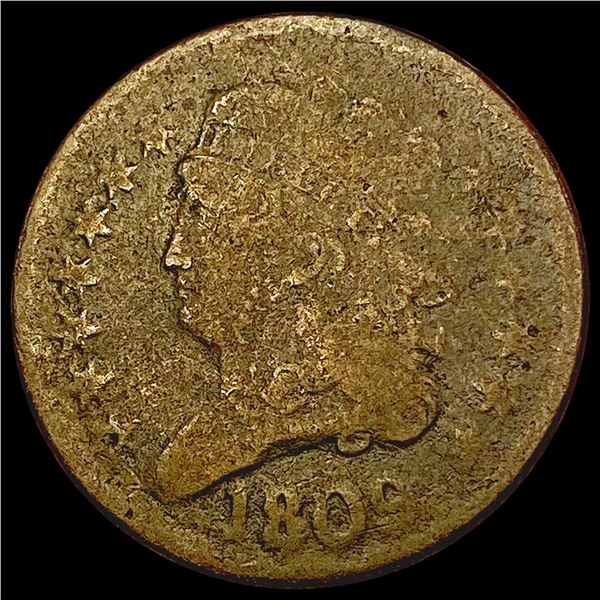 1809 Over Inverted 9 Classic Head Half Cent NICELY CIRCULATED