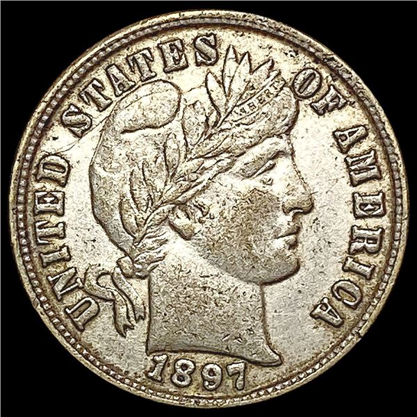 1897-O Barber Dime CHOICE AU