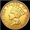 Image 1 : 1854 $3 Gold Piece CLOSELY UNCIRCULATED