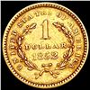 Image 2 : 1852 Rare Gold Dollar CLOSELY UNCIRCULATED
