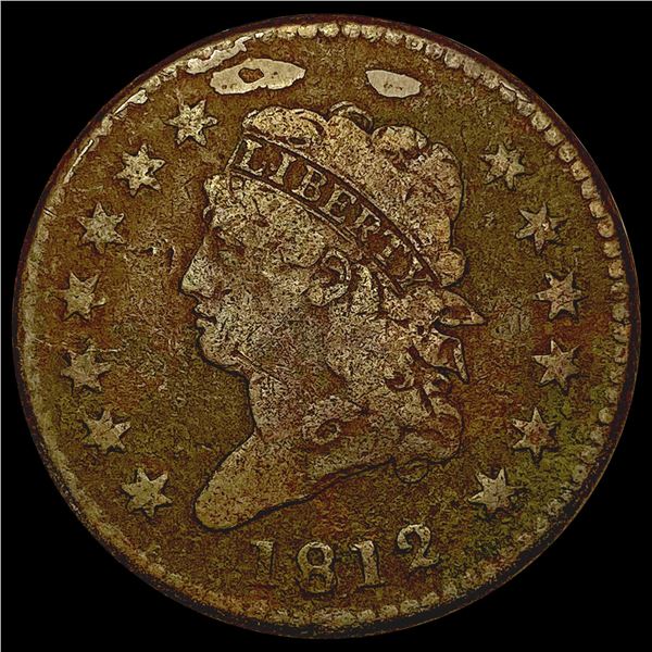 1812 Classic Head Large Cent NICELY CIRCULATED