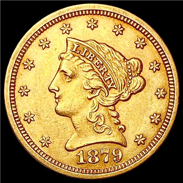 1879 $2.50 Gold Quarter Eagle CHOICE AU